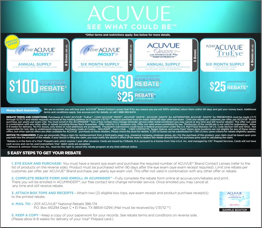 Acuvue Mail In Rebate